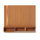 Painel Para Tv Até 65 Polegadas Com Led Detalhe Ripado 2 Port