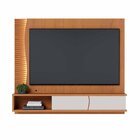 Painel Para Tv Até 65 Polegadas Com Led Detalhe Ripado 2 Port