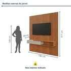 Painel Para Tv Até 65 Polegadas Com Led Mdf 182cmx217cm Em Co