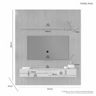 Painel Para Tv Até 65 Polegadas Com Ripado Em Mdf 240 X 207m
