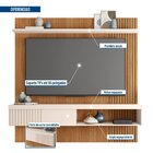 Painel Para Tv Até 65 Polegadas Com Ripado Moon