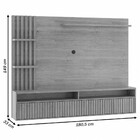 Painel Para Tv Até 65 Polegadas Dell 1 Porta 3 Prateleiras Ri