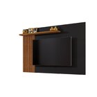 Painel Para Tv Até 65 Polegadas Detroit Ripado Preto/canela