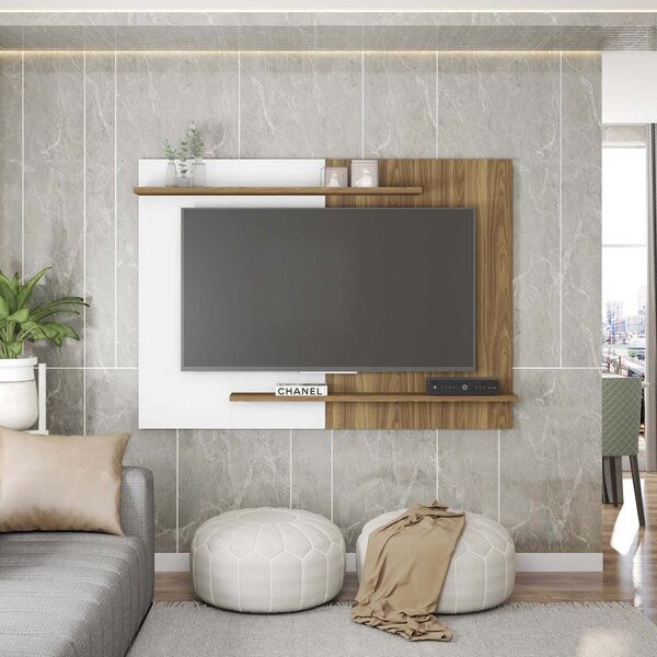 Painel Para Tv Até 65 Polegadas Em Bp 1.8 Com 2 Prateleiras M