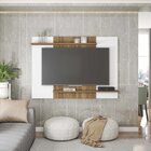 Painel Para Tv Até 65 Polegadas Em Bp 1.8 Com 2 Prateleiras M