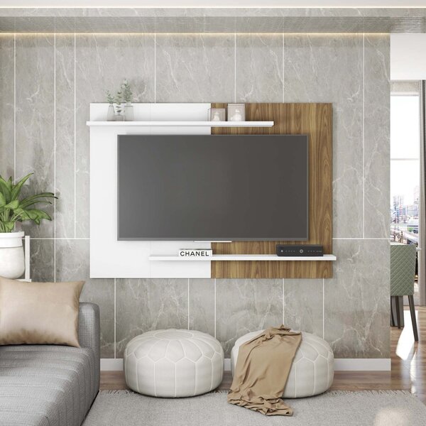 Painel Para Tv Até 65 Polegadas Em Bp 1.8 Com 2 Prateleiras M