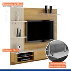 Painel Para Tv Até 65 Polegadas Frisado Montana Cinamomo/off