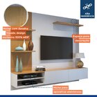 Painel Para Tv Até 65 Polegadas Frisado Montana Off White/cin