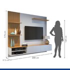 Painel Para Tv Até 65 Polegadas Frisado Montana Off White/cin