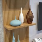 Painel Para Tv Até 65 Polegadas Frisado Montana Off White/cin