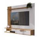 Painel Para Tv Até 65 Polegadas Jeri 1 Porta Cinamomo/off Whi