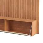 Painel Para Tv Até 65 Polegadas Kira Com Led 2 Gv Freijó E Of