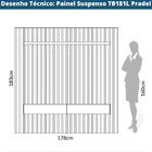 Painel Para Tv Até 65 Polegadas Kira Com Led 2 Gv Freijó E Of