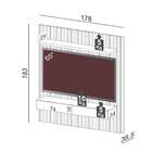 Painel Para Tv Até 65 Polegadas Kira Com Led 2 Gv Freijó E Of