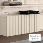 Painel Para Tv Até 65 Polegadas Led Ripado 2 Portas Atena Cum