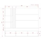 Painel Para Tv Até 65 Polegadas Led Ripado 2 Portas Atena Mad