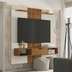Painel Para Tv Até 65 Polegadas Lisboa Off White/naturalle/ri