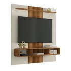 Painel Para Tv Até 65 Polegadas Lisboa Off White/naturalle/ri