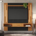 Painel Para Tv Até 65 Polegadas Louvor Candian Cinamom/preto