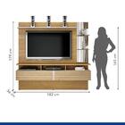 Painel Para Tv Até 65 Polegadas Miami Cinamomo/off White