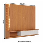 Painel Para Tv Até 65 Polegadas Mocha 2 Portas Ripado Com Led