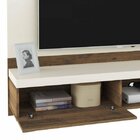 Painel Para Tv Até 65 Polegadas Mônaco Off White E Marrom 180