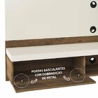 Painel Para Tv Até 65 Polegadas Mônaco Off White E Marrom 180