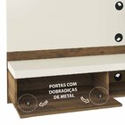 Painel Para Tv Até 65 Polegadas Mônaco Off White E Marrom 180