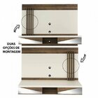 Painel Para Tv Até 65 Polegadas Mônaco Off White E Marrom 180