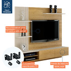 Painel Para Tv Até 65 Polegadas Montana Cinamomo E Off White