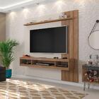 Painel Para Tv Até 65 Polegadas Norton Off White E Buriti