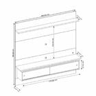 Painel Para Tv Até 65 Polegadas Preto/freijó Trend Nt1200 - N