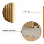 Painel Para Tv Até 65 Polegadas Ripado Com Led Samambaia Cabe