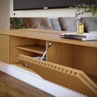 Painel Para Tv Até 65 Polegadas Ripado E Led Azaléia Cabecasa