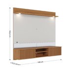 Painel Para Tv Até 65 Polegadas Ripado E Led Azaléia Cabecasa