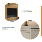 Painel Para Tv Até 65 Polegadas Ripado Samambaia Cabecasa Mad