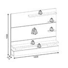 Painel Para Tv Até 65 Polegadas Suspenso Com Led Grécia Cor C