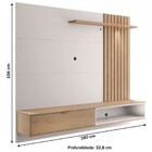 Painel Para Tv Até 65 Polegadas Tocantins 1 Porta 1 Prateleir