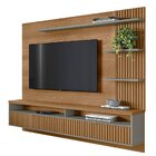 Painel Para Tv Até 65' Ripado 2 Portas Com Nicho Marianne Amê