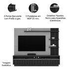 Painel Para Tv Até 65' Ripado 2 Portas Com Nicho Marianne Fre