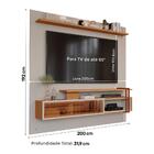 Painel Para Tv Até 65" Saquarema Permobili Off White/nature