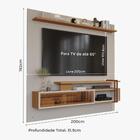 Painel Para Tv Até 65" Saquarema Permobili Off White/nature