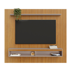 Painel Para Tv Até 70" 2 Portas Basculantes 1 Prateleira Deta