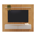 Painel Para Tv Até 70" 2 Portas Basculantes 1 Prateleira Deta