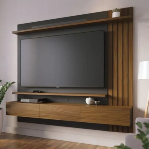 Painel Para Tv Até 70 Polegadas 162cmx180cm 2 Portas Basculan