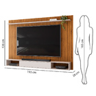 Painel Para Tv Até 70 Polegadas 1 Porta Rio Dj Móveis