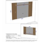 Painel Para Tv Até 70 Polegadas 1 Prateleira Doha Móveis Bech