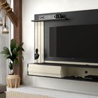 Painel Para Tv Até 70 Polegadas Anubis Plus Preto Com Off Whi