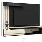 Painel Para Tv Até 70 Polegadas Anubis Plus Preto Com Off Whi