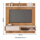 Painel Para Tv Até 70 Polegadas Boreal 1 Porta Buriti/off Whi